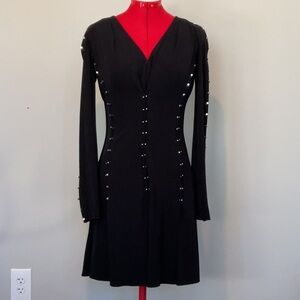 Fabulous Antonio Berardi black studded dress size 6 (42)